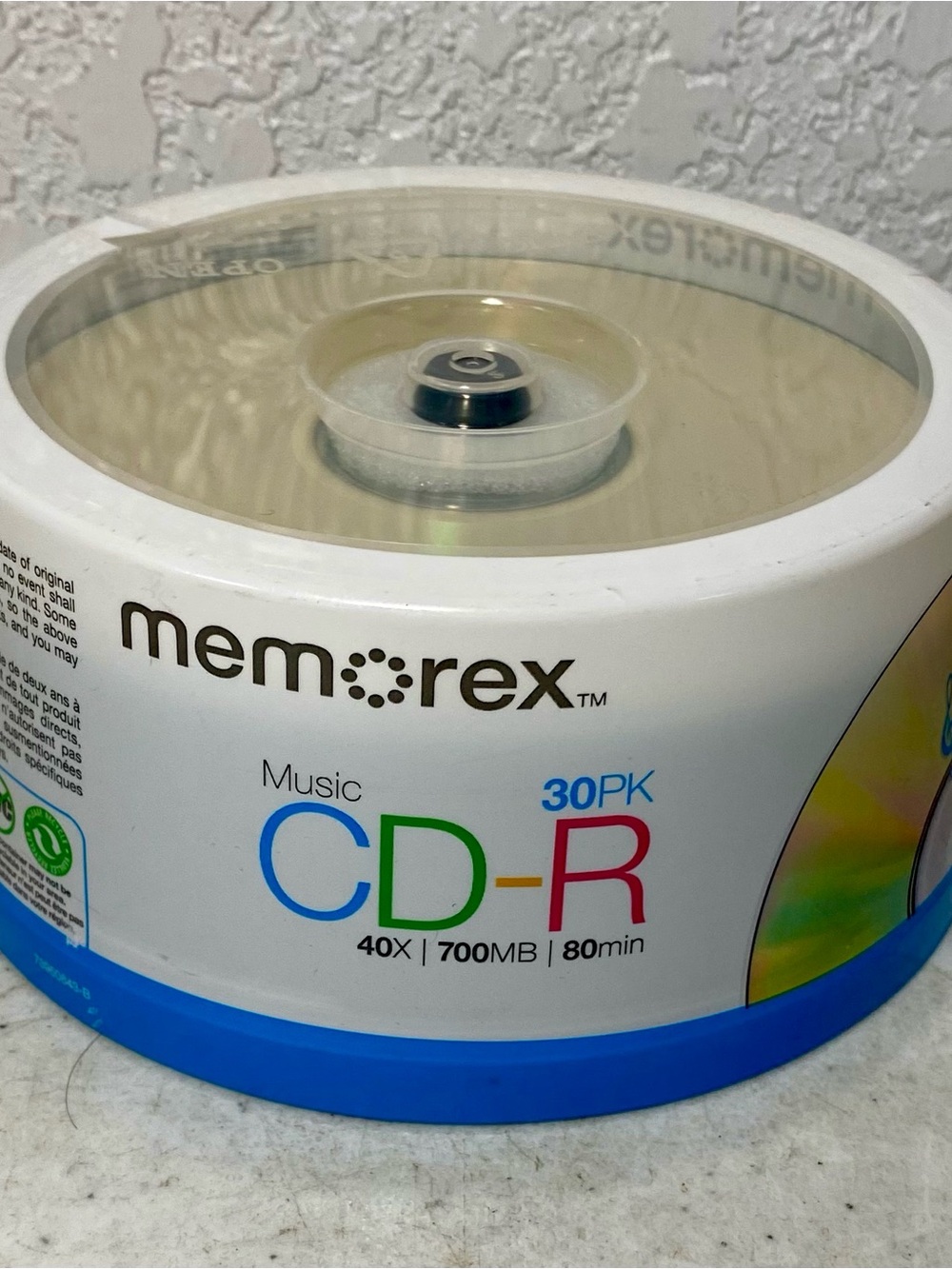 Memorex CD-R 30-pack NEW, SEALED 40X 700mb 80 min. Blanks Spindle High Speed